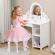 preview thumbnail 20 of 22, Kids Vanity Desk with Mirror and Lights