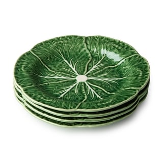 Certified International Le Jardin Set of 4 Cabbage 3-D Salad Plate 9" - 9"W x 9"D x 1"H