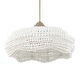 preview thumbnail 6 of 13, Uttermost Biddeford White Beaded Pendant (5 light) - 24"W x 24"D x 11.5"H