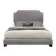 preview thumbnail 7 of 12, Modern Nailhead Trim Upholstered Platform Bed Frame