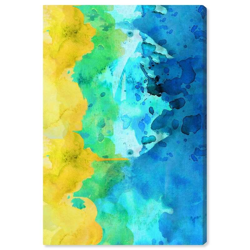 Wynwood Studio Canvas Abstract Thousand Words Blue and Modern & Contemporary Wall Art Canvas Print