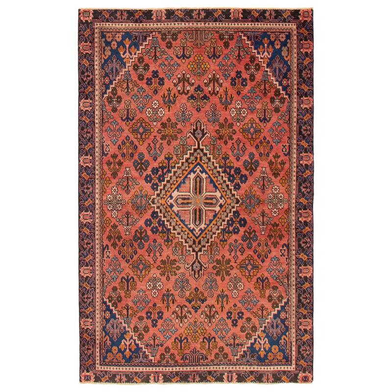 ECARPETGALLERY Hand-knotted Anadol Copper Wool Rug - 4'1 x 6'5 - Dark Copper - 4'1 x 6'5