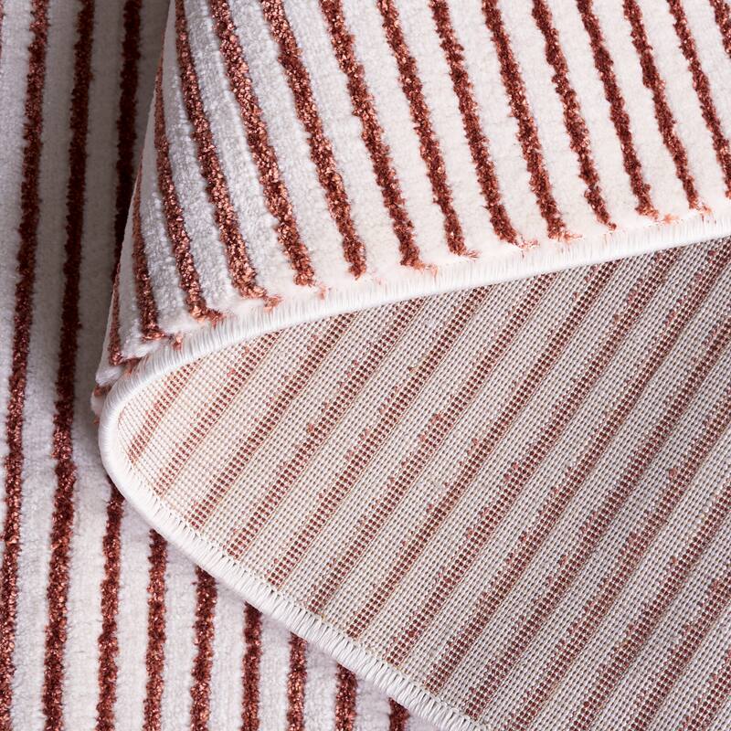 SAFAVIEH Whisper Dismo Modern Stripe Rug