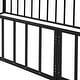 preview thumbnail 10 of 30, Twin Size Metal Floor Bed Frame with Fence & Door, for Kids