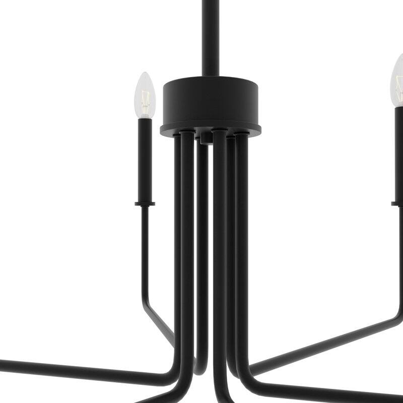 Acroma Modern Transitional 6-Light Candle Chandelier Linear Kitchen lsland