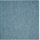 preview thumbnail 99 of 177, SAFAVIEH Courtyard Jonell Indoor/ Outdoor Patio Backyard Rug 10' Square - Navy/Grey