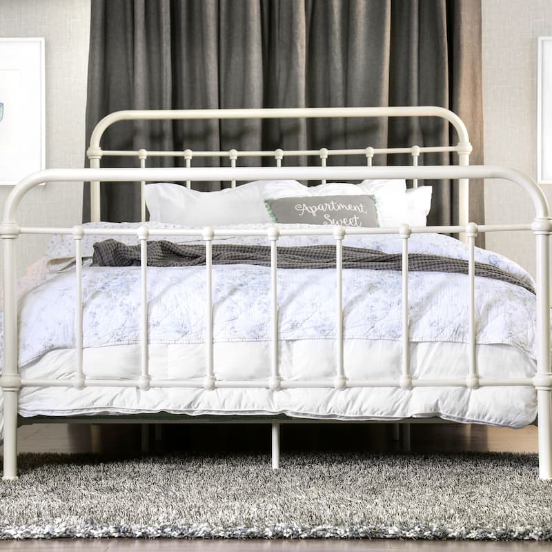 Norielle Rustic Metal Spindle Panel Bed by Furniture of America