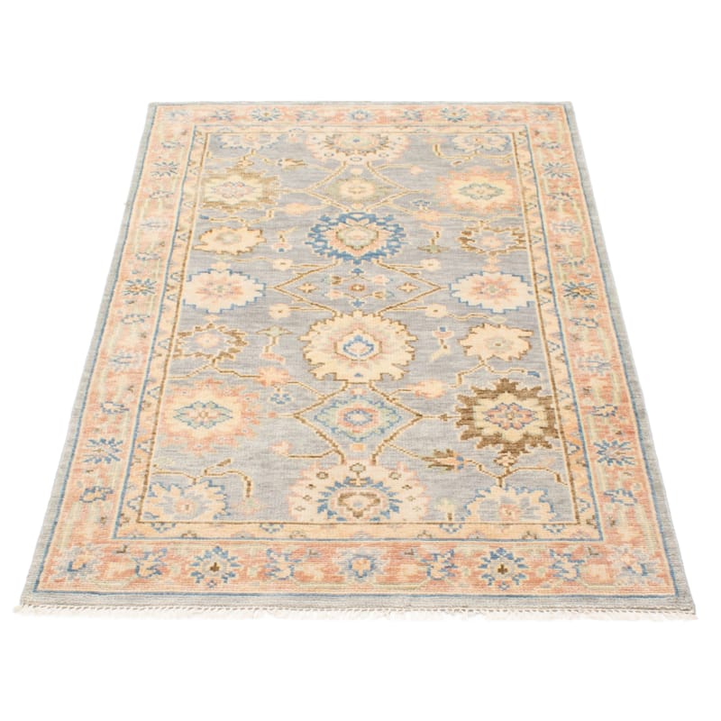 ECARPETGALLERY Hand-knotted Jules Serapi Grey Wool Rug - 5'0 x 8'1