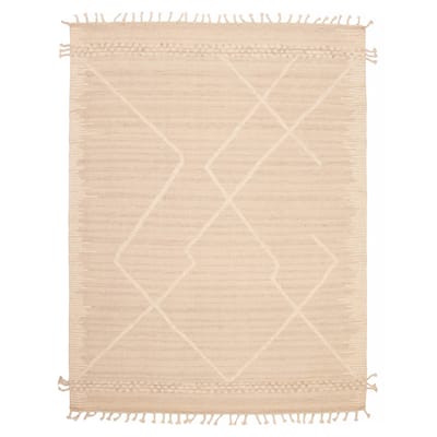 ECARPETGALLERY Hand-knotted Tangier Cream Wool Rug - 9'2 x 12'0