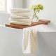preview thumbnail 107 of 193, Linery & Co. Cotton Diamond Waffle Texture Bath Towels. Hand Towel (Pack of 6) - Ivory