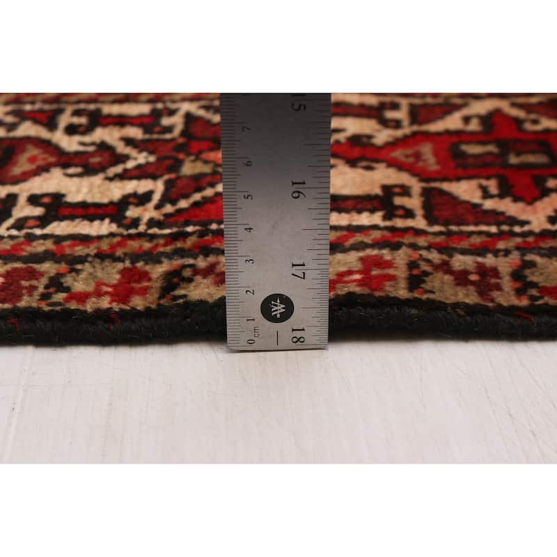 ECARPETGALLERY Hand-knotted Melis Red Wool Rug - 4'7 x 8'3