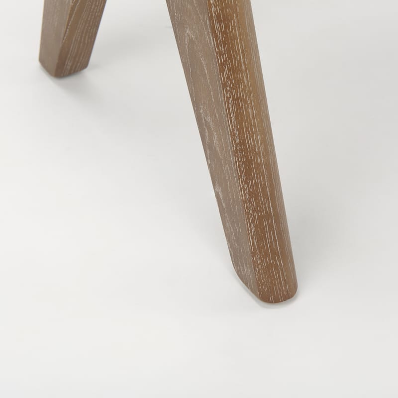 Arvin Black Solid Wood Stool