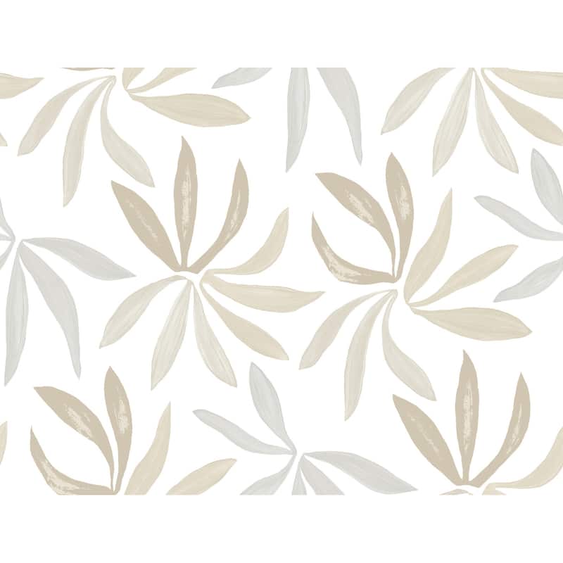 York Wallcoverings Little Garden Neutral and Pearl Wallpaper