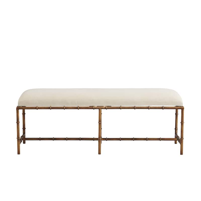 Furniture Classics Anubis Iron Upholstered Bench