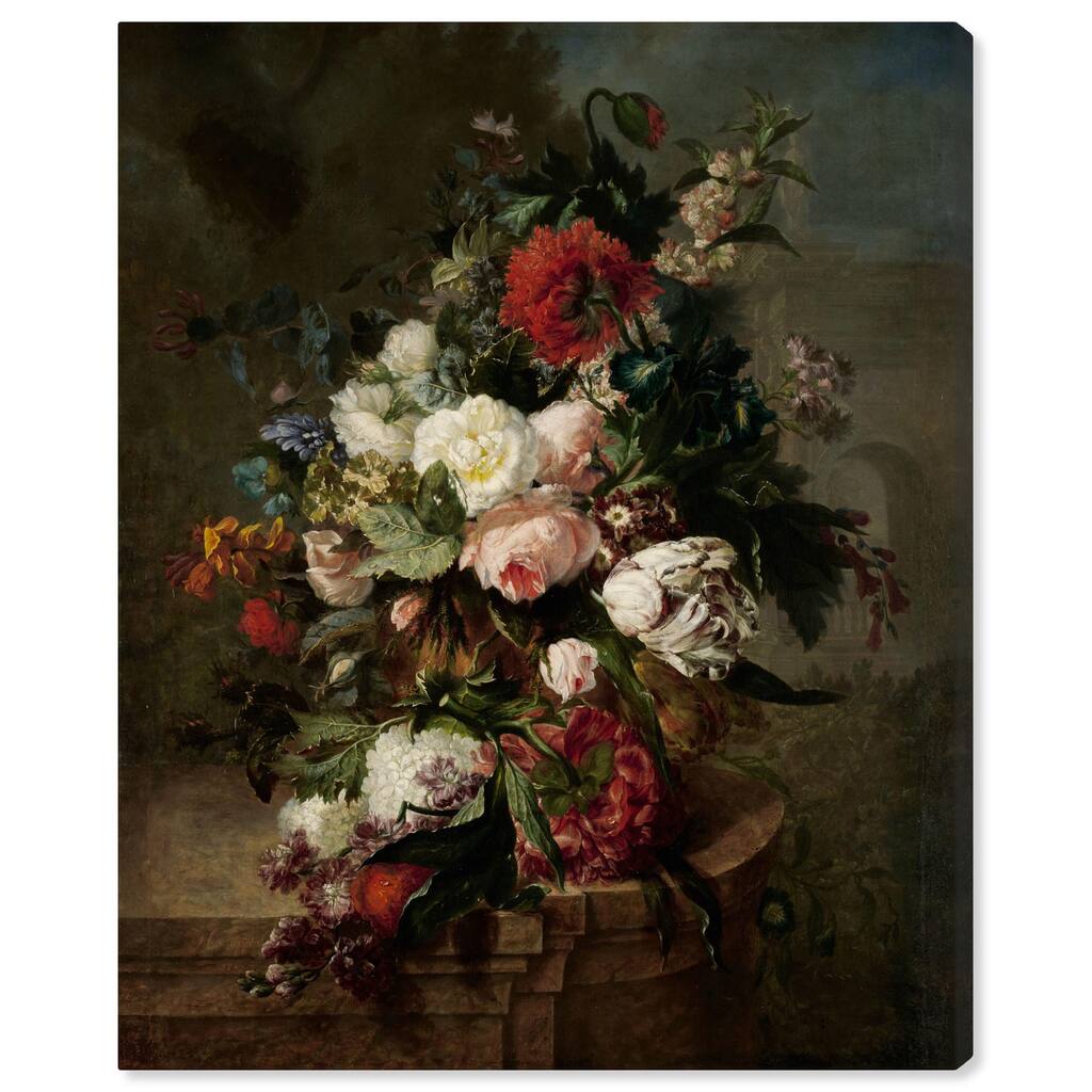 Still Life with Flowers 1789 Canvas by Art Remedy, Gallery Wrapped