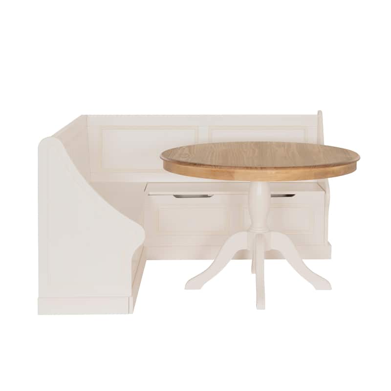Josie White Corner Nook Set