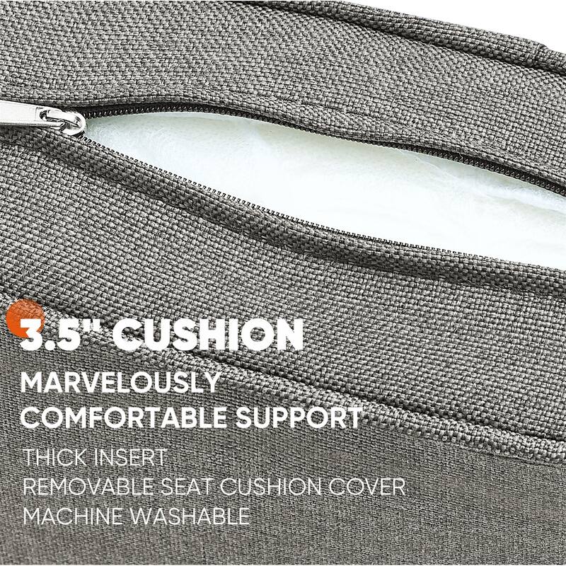 Outdoor Glider Loveseat Sofa with Swivel Chair Set