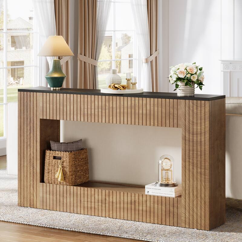 55-Inch Console Table with Storage