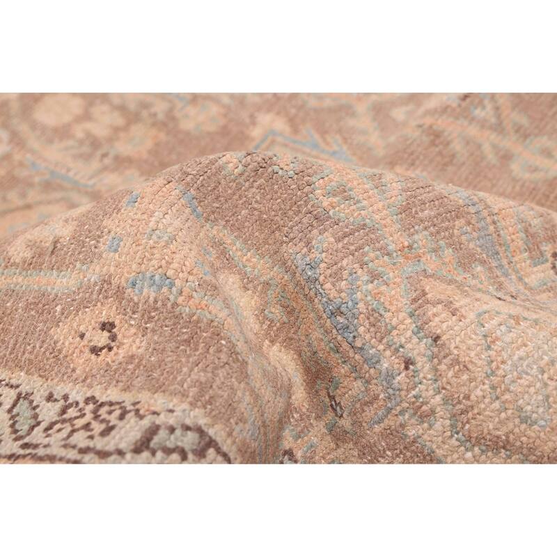 ECARPETGALLERY Hand-knotted Antalya Vintage Brown Wool Rug - 3'6 x 9'6