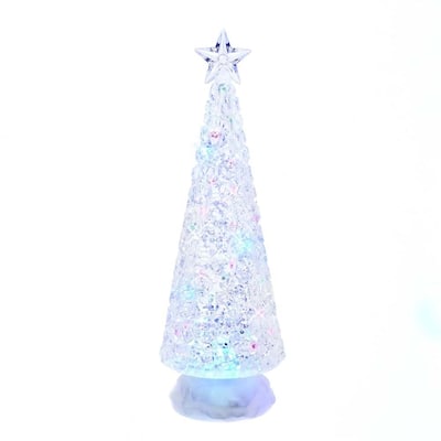 Kurt Adler 13-Inch Battery-Operated LED Lit Tree with Water Table Piece
