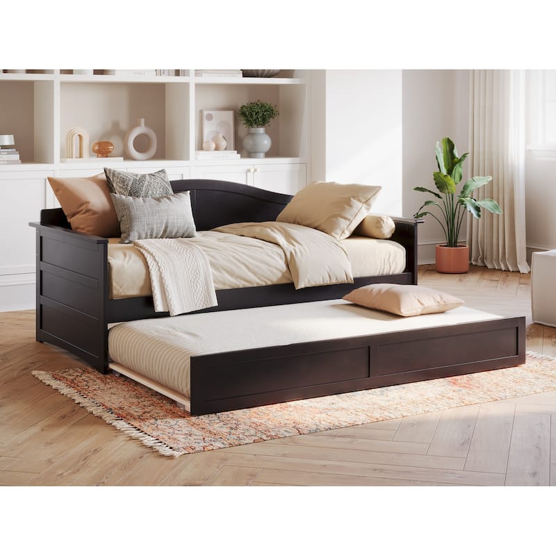 AFI Acadia Twin Size Daybed with Twin Trundle - Espresso