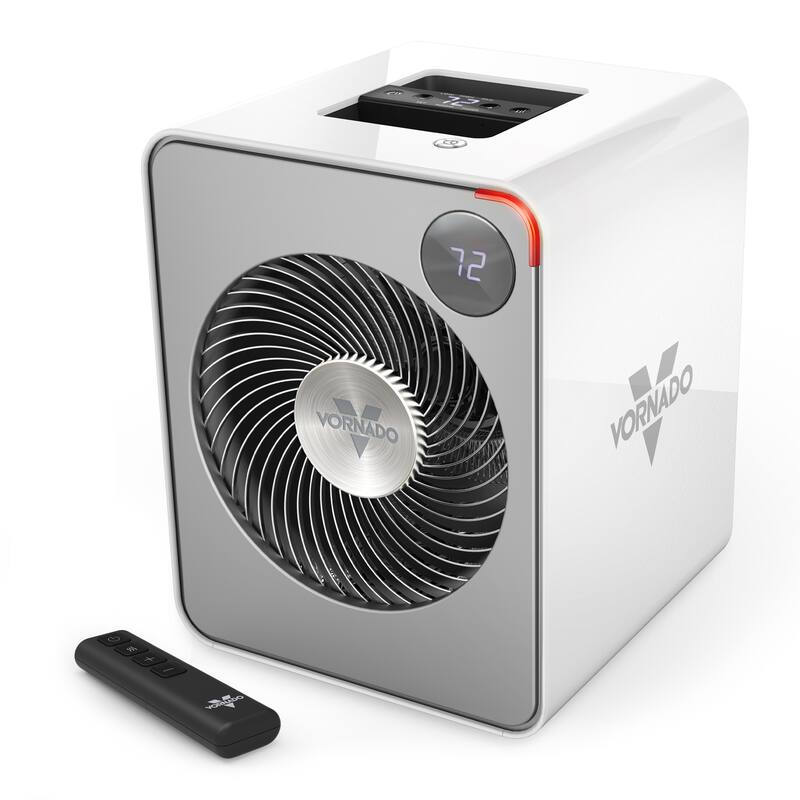 Vornado VMHi500 Whole Room Metal Space Heater, Remote Control - White
