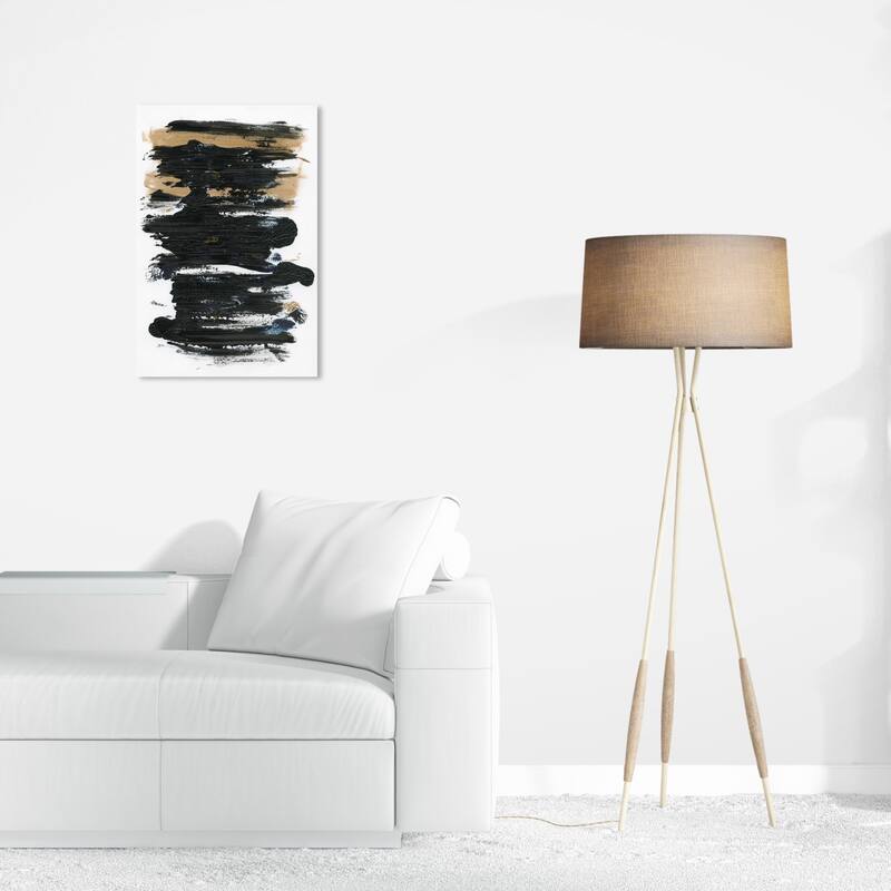 Wynwood Studio Abstract Ground Minerals Black and Modern & Contemporary Wall Art Canvas Print - 24 x 16