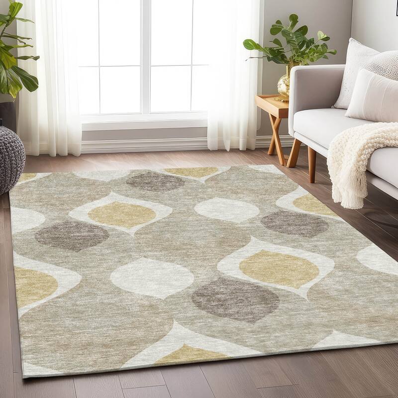 Premium Washable Super Soft Transitional Mayfield Rug - Beige - 10' x 14' - Rectangle