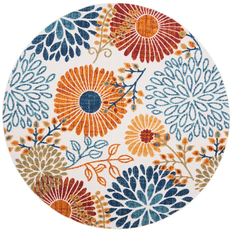 SAFAVIEH Cabana Lilah Indoor/ Outdoor Waterproof Patio Floral Rug