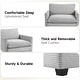 preview thumbnail 28 of 150, Corduroy Sectional Sofa with Removable Ottomans & Ultra-soft Cushions for Living Room & Bedroom