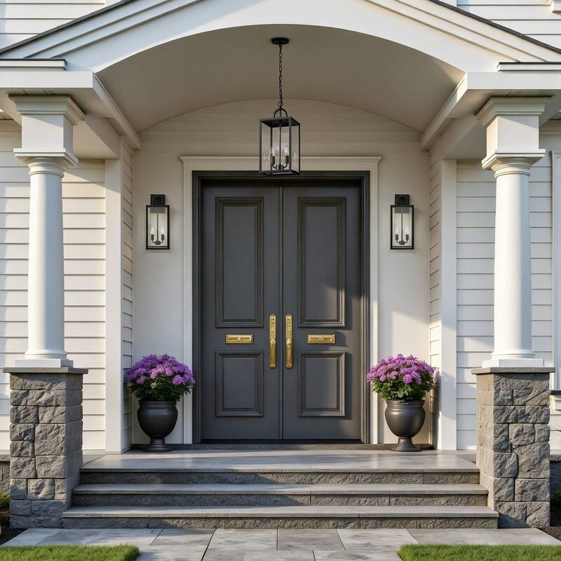 KAWOTI 2-Light Outdoor Pendant Light - W8.25" x H19.25"(MaxH60.75")