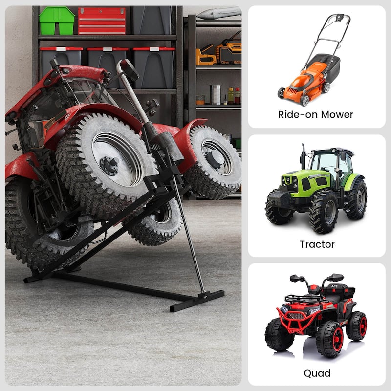 Costway Lawn Mower Lift Jack with Adjustable Height Angle Manual - See Details