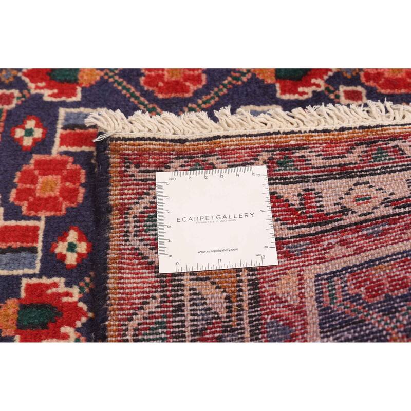 ECARPETGALLERY Hand-knotted Andelz Navy Wool Rug - 3'6 x 12'10