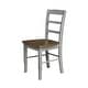 preview thumbnail 37 of 128, International Concepts Solid Wood Madrid Ladderback Chairs, Set of 2 - N/A