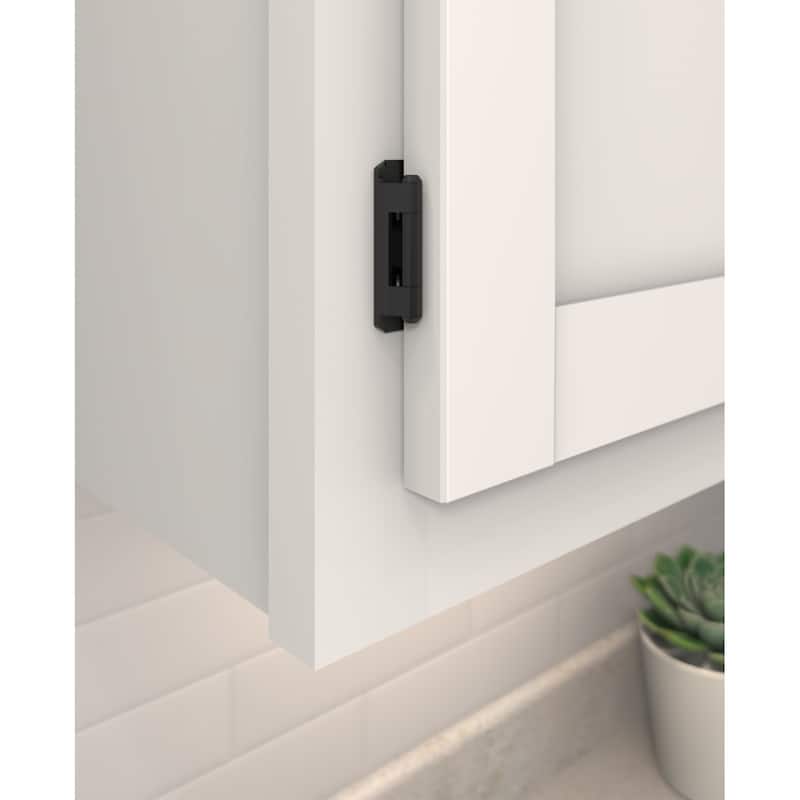Amerock BP7550 Functional Hardware 1/2" Overlay Wrap Cabinet Door - Champagne Bronze