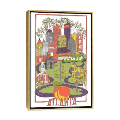 iCanvas "Atlanta" by Vestiges Framed