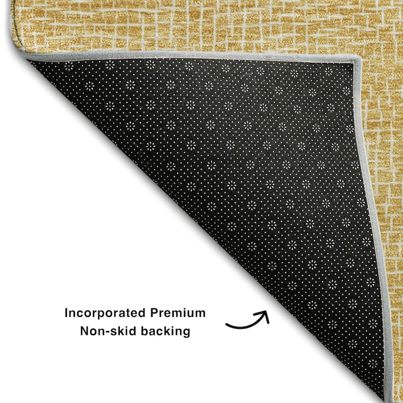 Premium Washable Super Soft Geo Hatchy Mayfield Rug