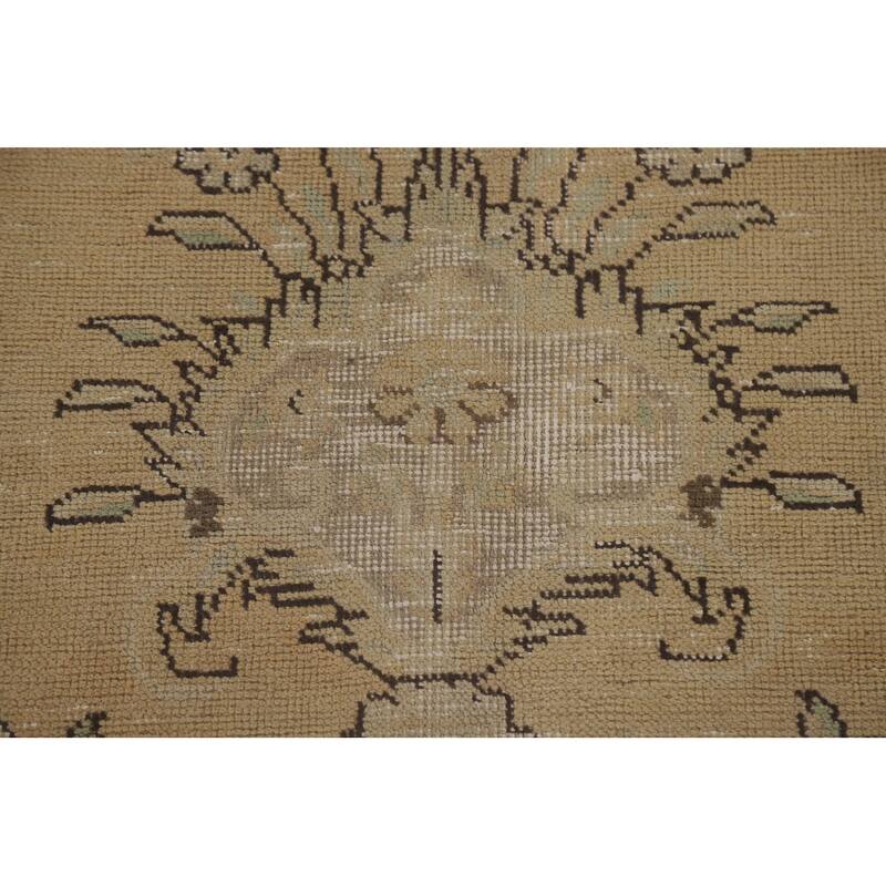Geometric Tabriz Persian Vintage Rug Handmade Traditional Wool Carpet - 9'2" x 12'5"