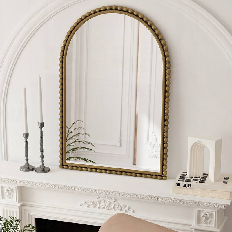 Wall Hanging Iron Art Arch Vintage Vanity Mirror