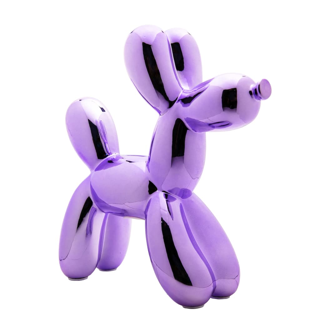 Interior Illusions Plus Lavender Ceramic Dog Piggy Bank - 12" tall