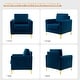 preview thumbnail 44 of 43, Ganymedes Modern Velvet Accent Arm Chair with Golden Legs by HULALA HOME