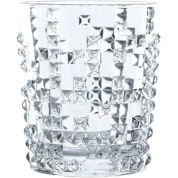 Nachtmann Punk Crystal Glass Decanter and 2 Whiskey Tumblers