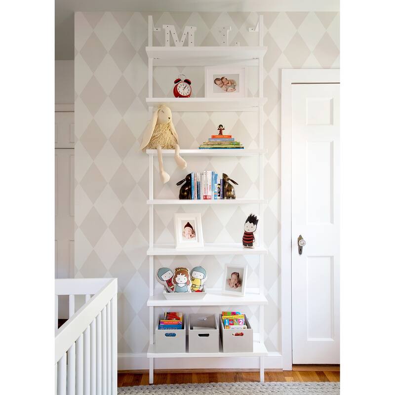 A-Street Prints Kalas Light Grey Diamond Wallpaper