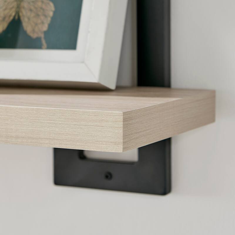 Danya B. 4-Tier Floating Bracket Wall Shelf