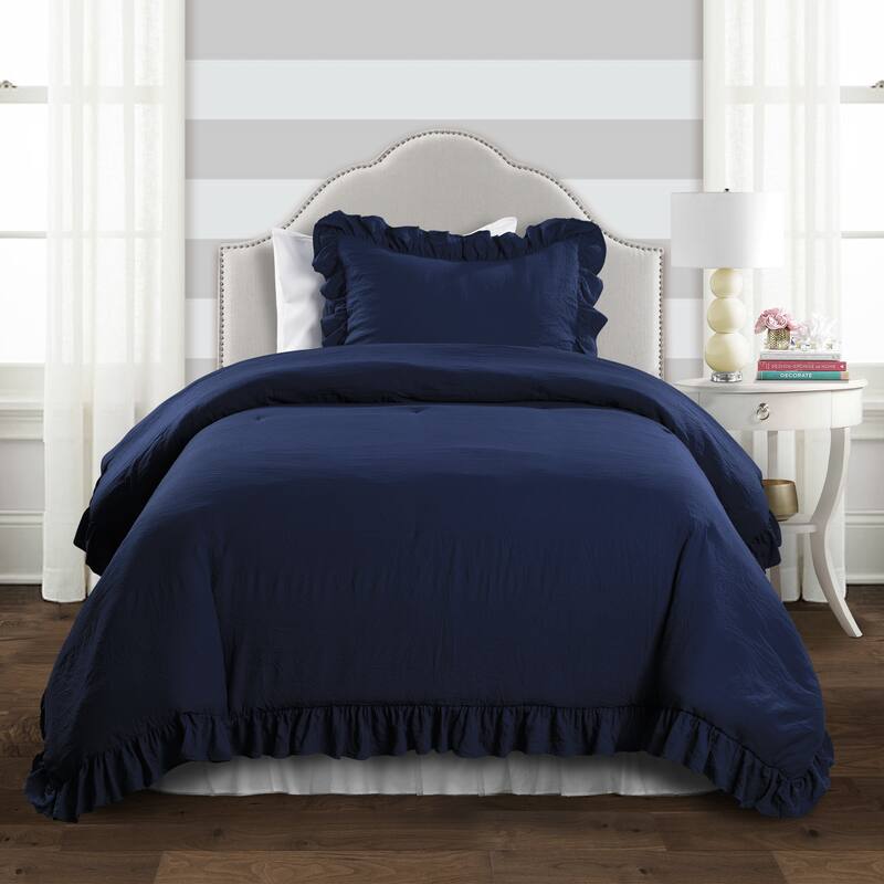 Lush Decor Reyna Ruffled Shabby-chic Comforter Set