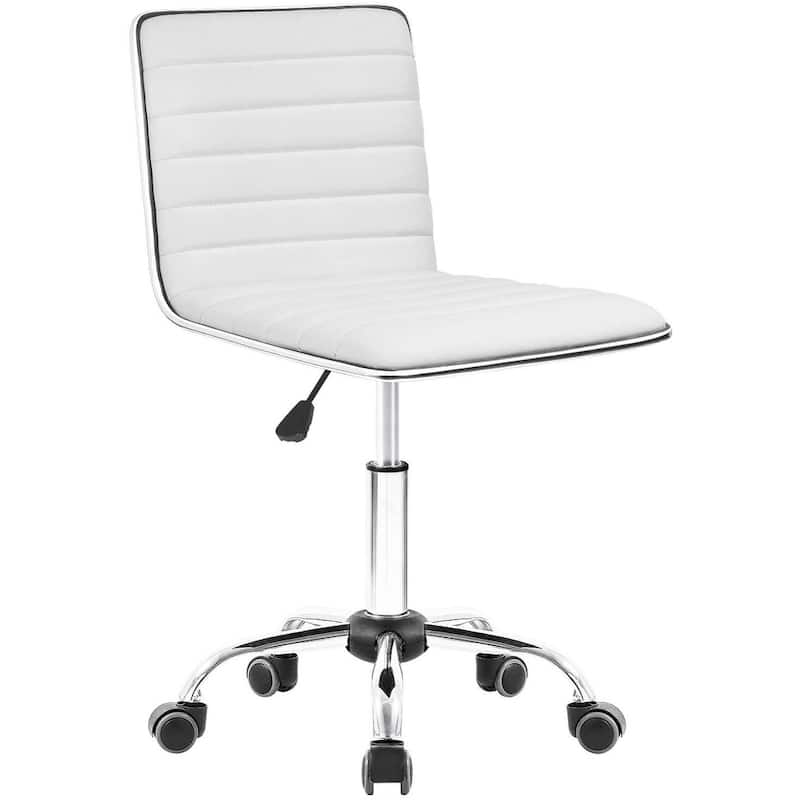 Homall Morden Adjustable Height Office Chair Desk Chair - White