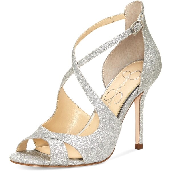 jessica simpson silver heels
