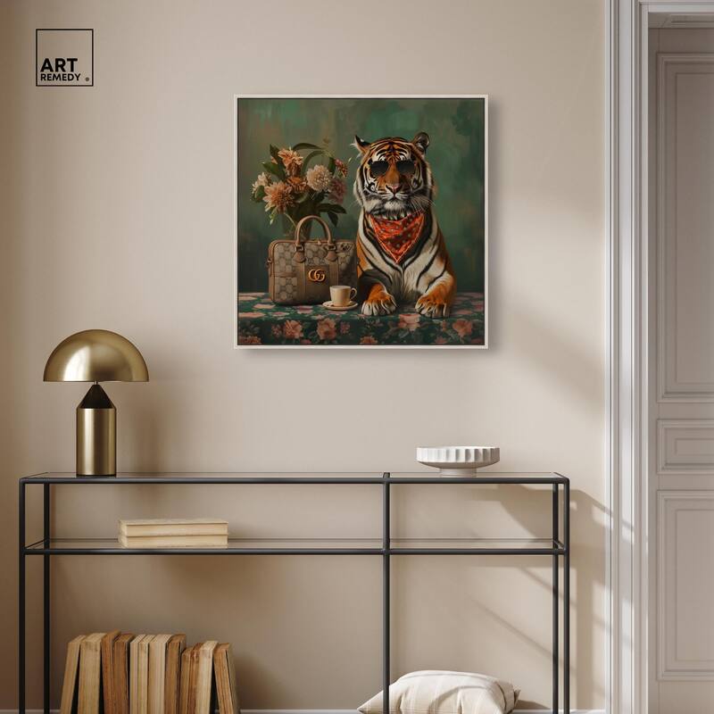 Fanciful Tiger Canvas by Art Remedy