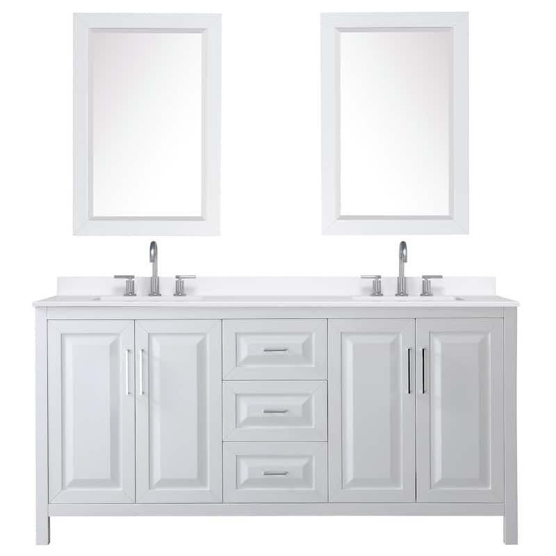 Wyndham Collection WCV252572D-QTZ-US3M24 Daria 72" Free Standing