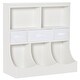 preview thumbnail 8 of 8, HOMCOM Kids Bookcase, Toy Storage Organizer Cabinet, Children Display Bookshelf with Drawers for Toys, Clothes, Books, White